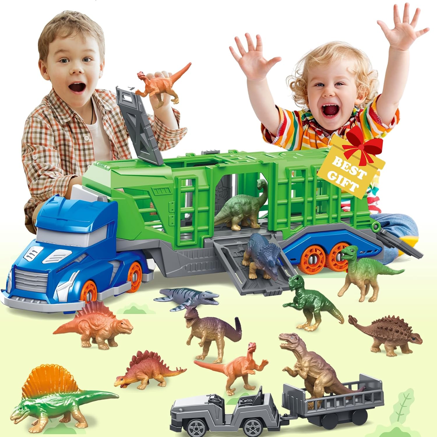 Dinosaur Figurine Set - مجموعة ألعاب مركبات نقل الحيوانات على