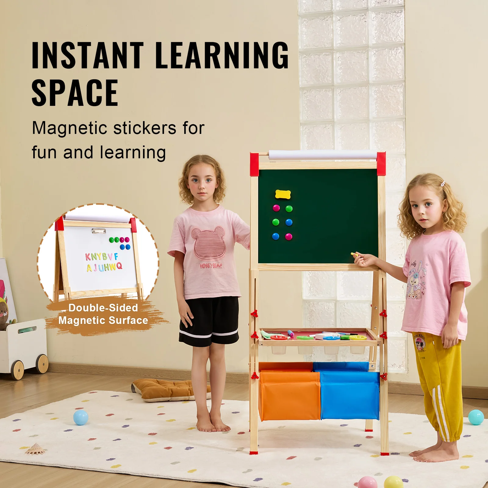 Kids Art Easel - للأطفال فتاة SucceBuy الأطفال لوحة الرسم