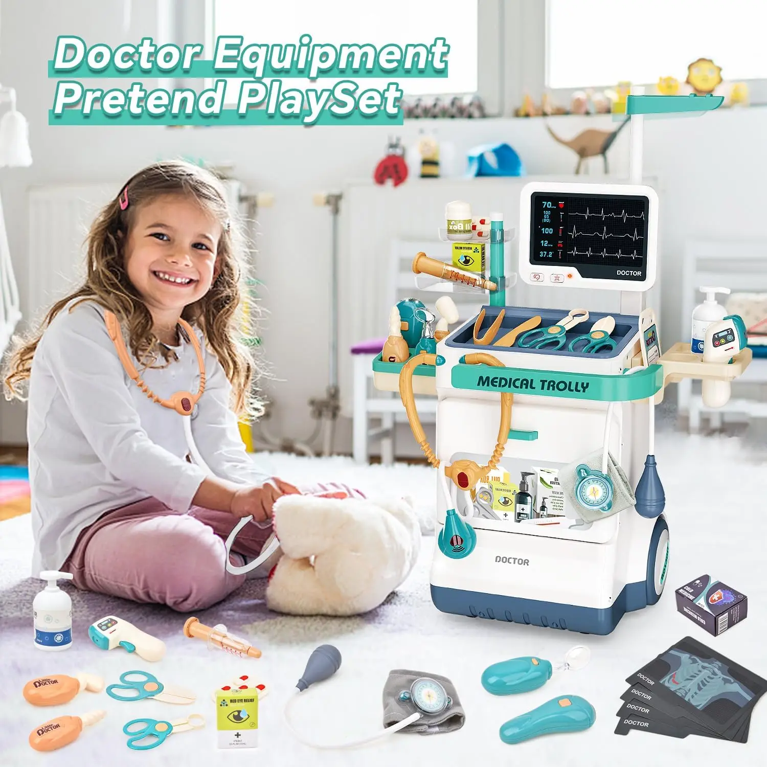 Kids Xray Toys - لعبة أدوات طبية للأطفال لعبة التظاهر