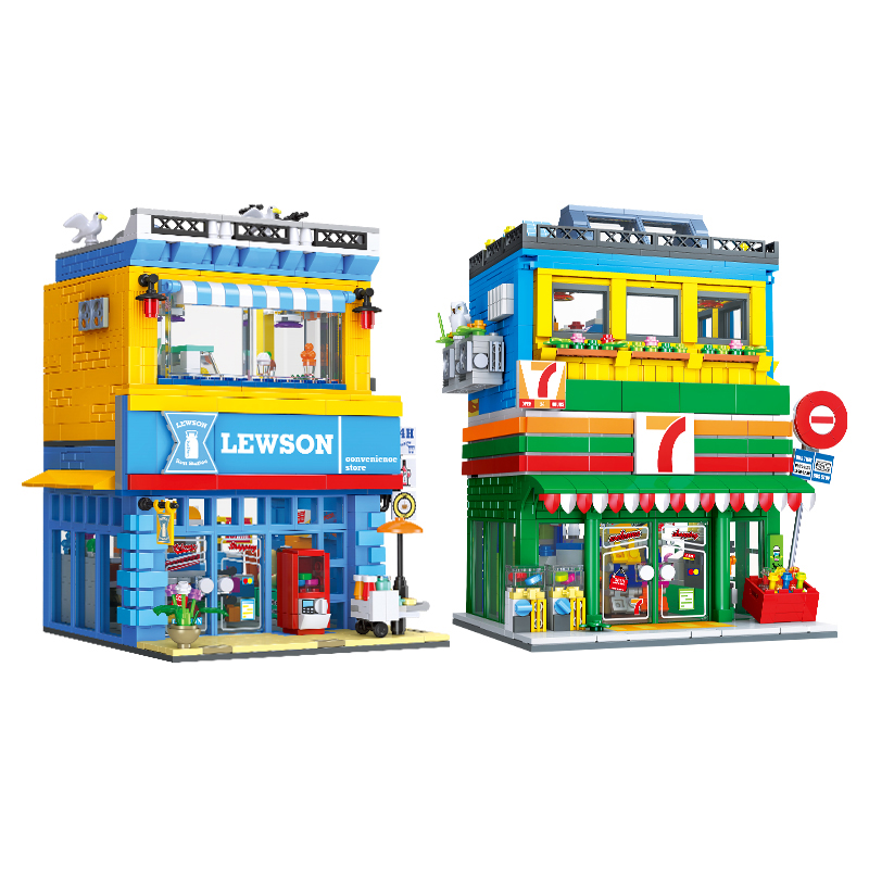 Kids Toys Stores - مجموعة بناء متجر صغير في شارع