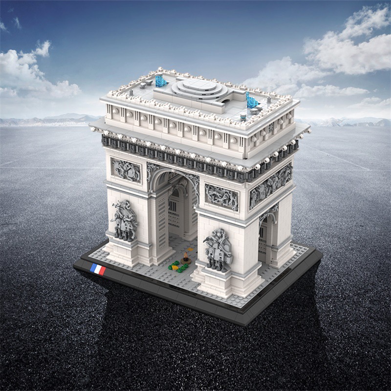 Kids Toys Paris - 4445 قطعة نموذج قوس النصر اللبنات