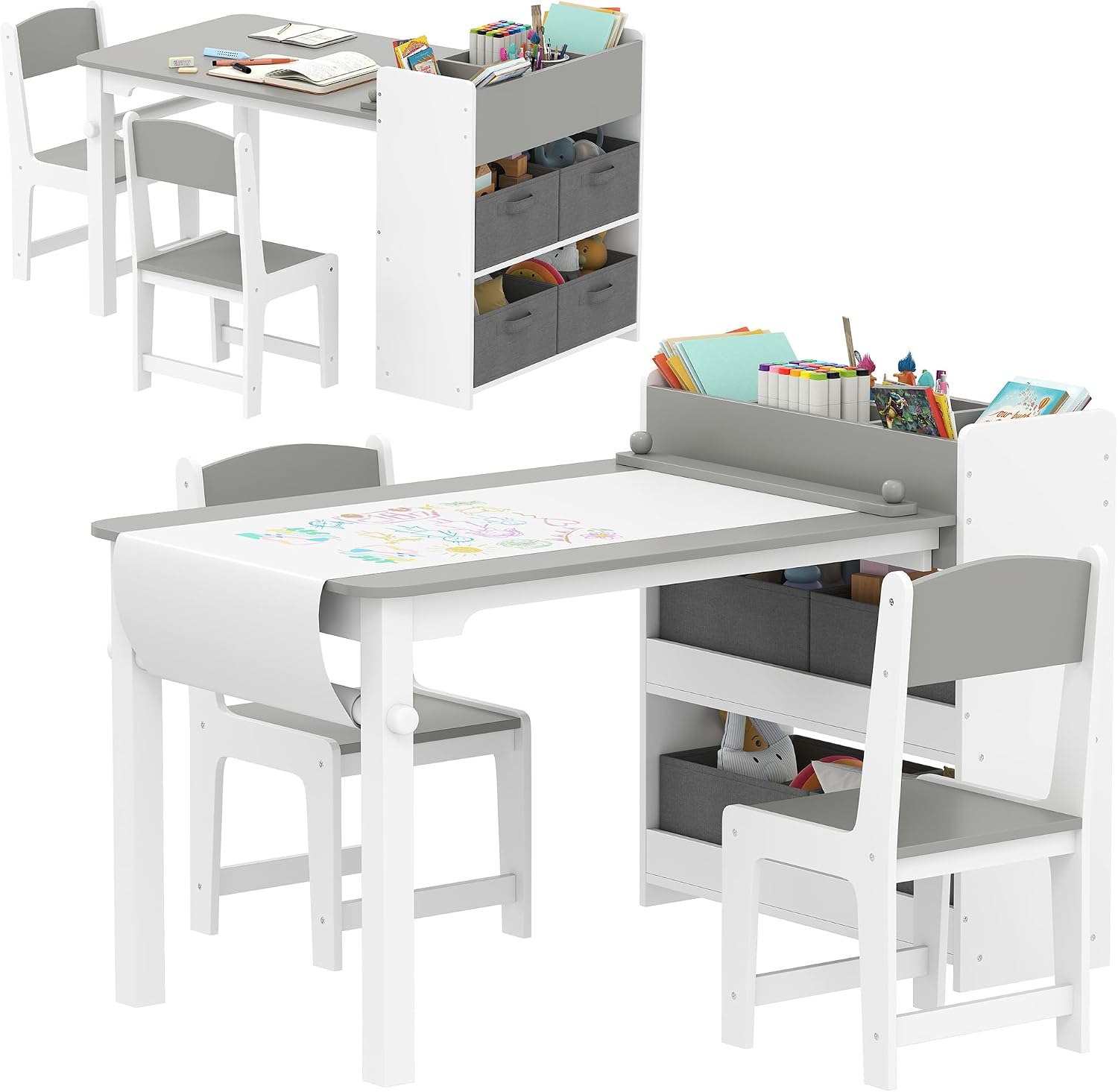 Kids Art Easel - طاولة فنية للأطفال مع كرسي وحامل