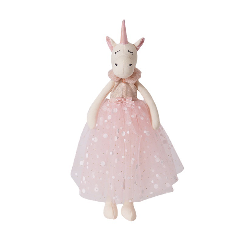 Unicorn Stuffed Toy - دمية وحيد القرن الوردية المحشوة بطول