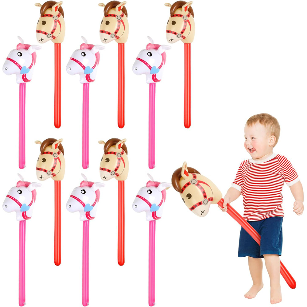 Kids Toys Horse - 2 قطعة رأس الحصان عصا بالون