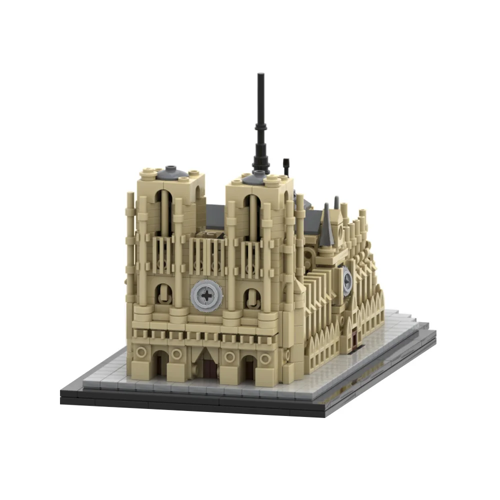 Kids Toys Paris - MOC العمارة المدينة الكلاسيكية 1:800 نوتردام