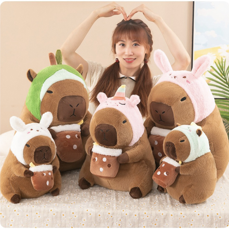 Unicorn Stuffed Toy - دمية كابيبارا محشوة، محاكاة للكابيبارا، بزي