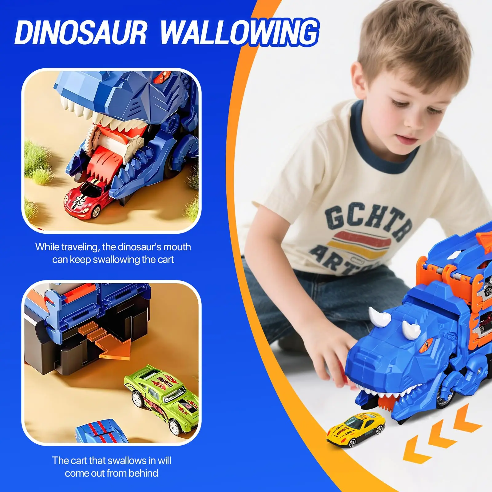 ديناصور شاحنة نقل لعبة سباق ال - مراجعة Dinosaur Figurine Set وسعره