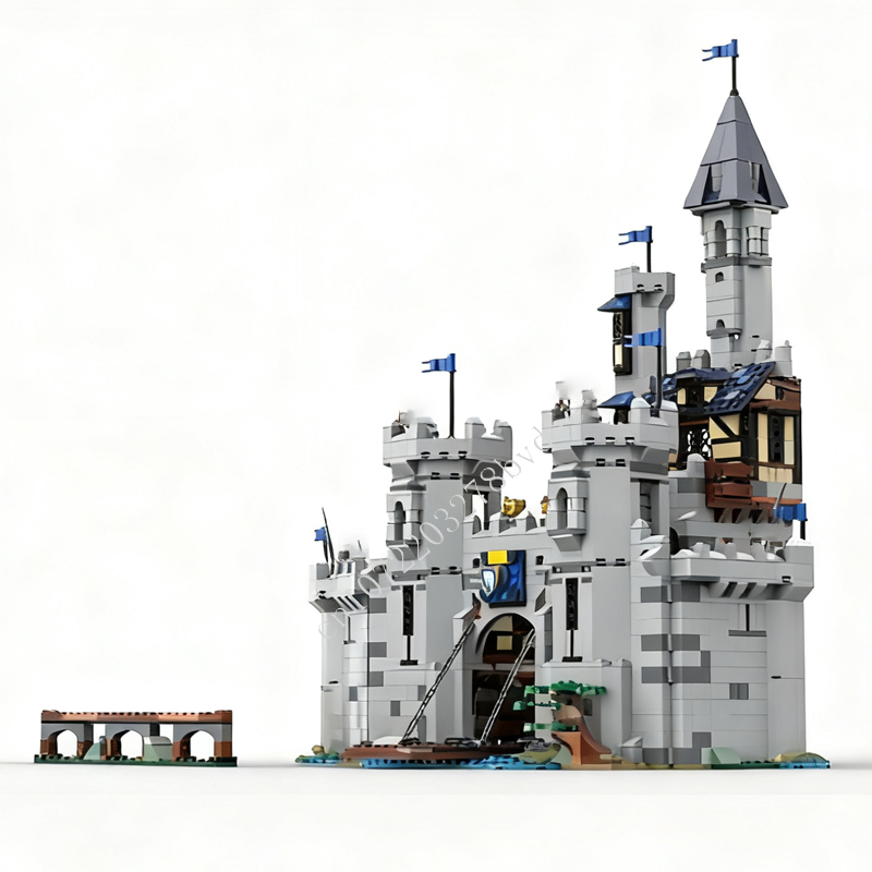 2350 قطعة MOC قلعة القرون الوس - مراجعة Kids Toys Horse وسعره