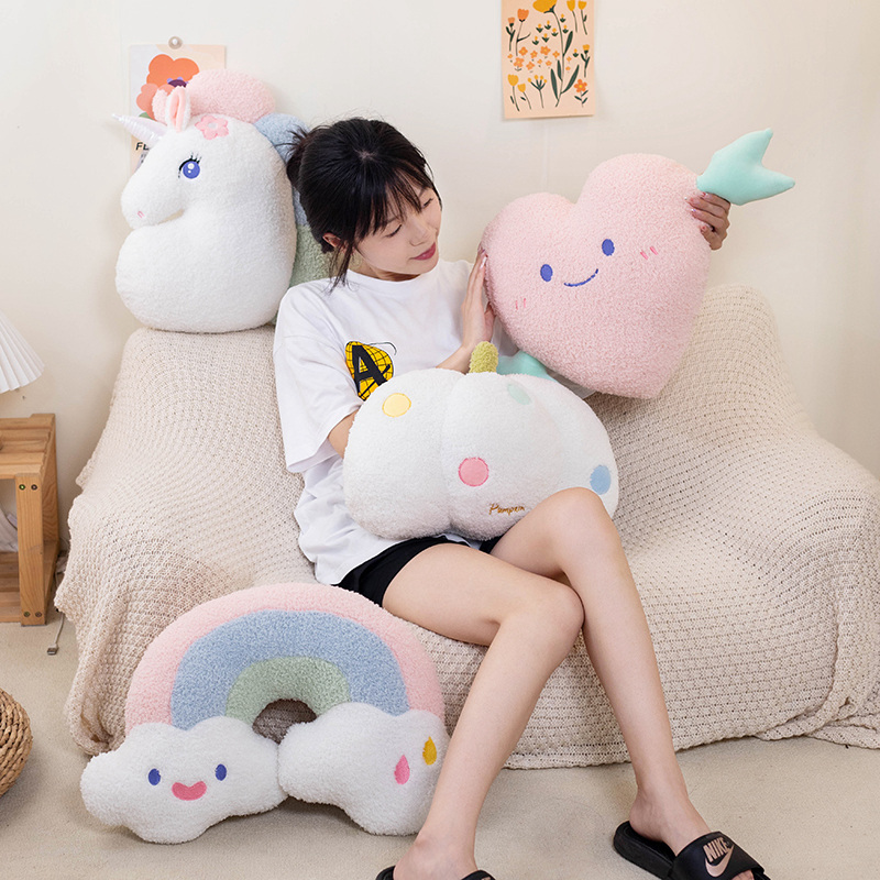 لينة أفخم قوس قزح ابتسامة الور - مراجعة Unicorn Stuffed Toy وسعره