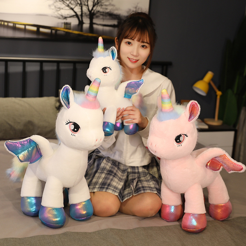 قوس قزح بيغاسوس يونيكورن ألعاب - مراجعة Unicorn Stuffed Toy وسعره