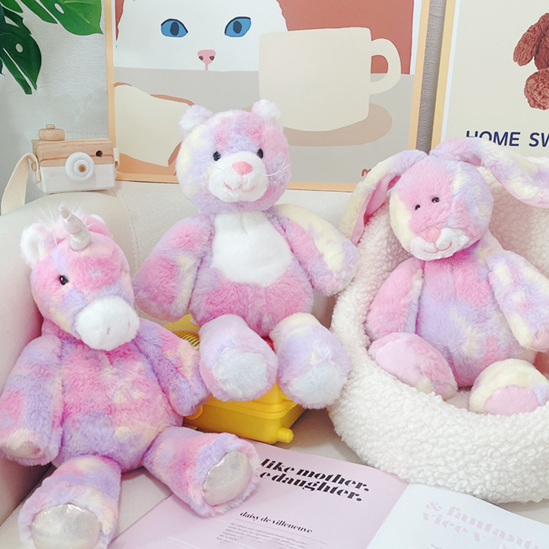 دمية قطة مصبوغة بتقنية التاي د - مراجعة Unicorn Stuffed Toy وسعره