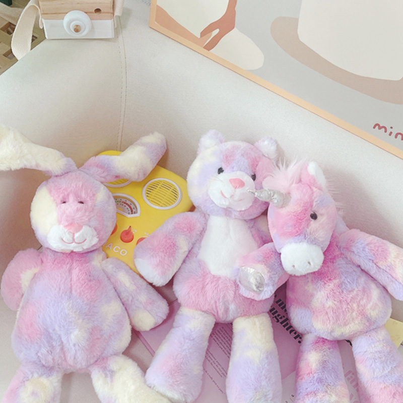 دمية قطة مصبوغة بتقنية التاي د - مراجعة Unicorn Stuffed Toy وسعره