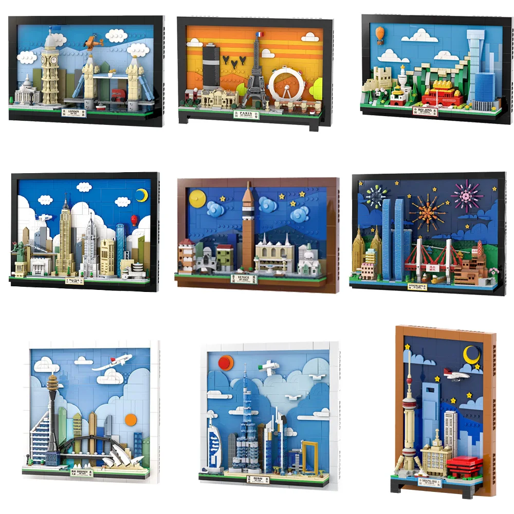 مجموعة مكعبات بناء نماذج مصغرة - مراجعة Kids Toys Paris وسعره
