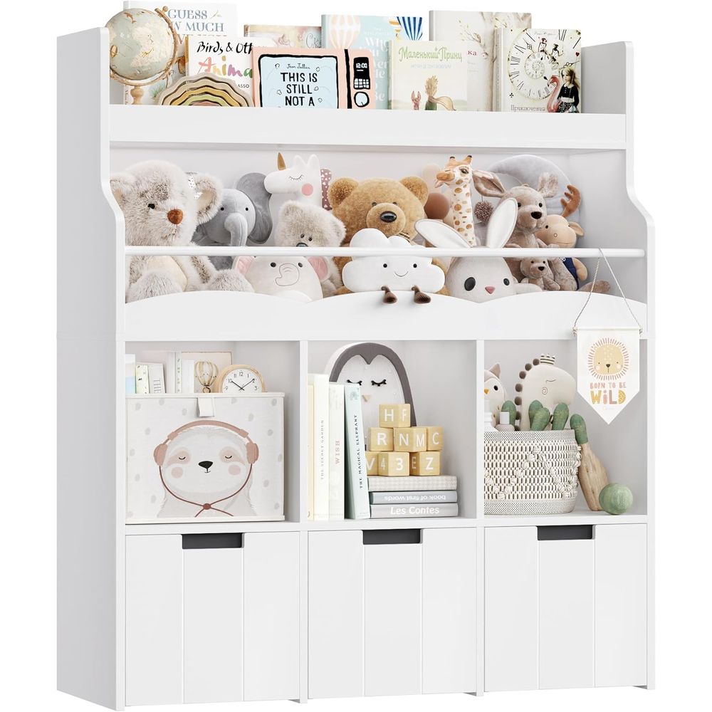منظم تخزين ألعاب الأطفال مع رف - مراجعة Kids Storage Toys وسعره