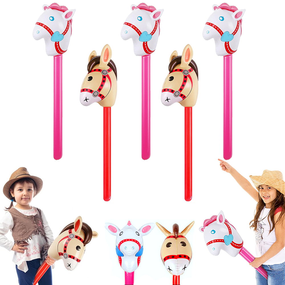 2 قطعة رأس الحصان عصا بالون نف - مراجعة Kids Toys Horse وسعره
