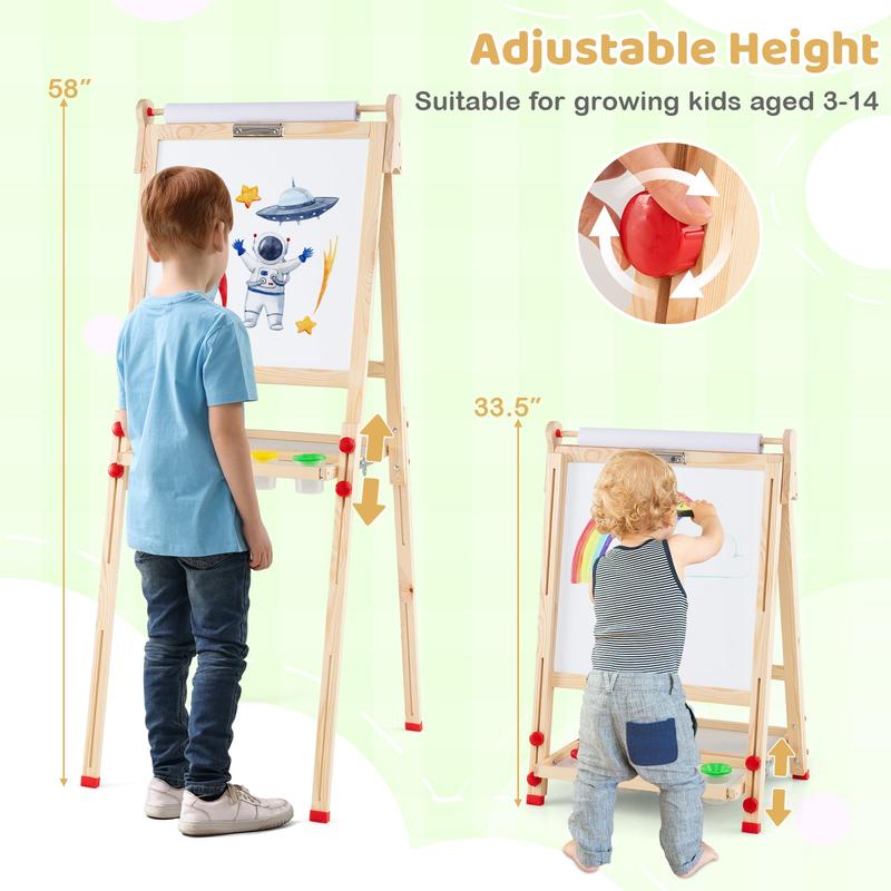 حامل رسم خشبي للأطفال قابل للط - مراجعة Kids Art Easel وسعره